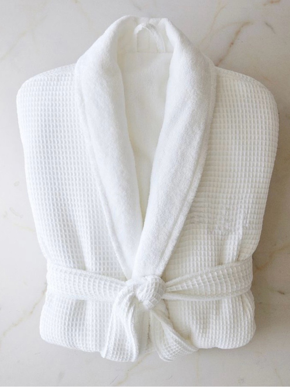 NWT Pottery Barn Waffle Weave Resort Robe - White